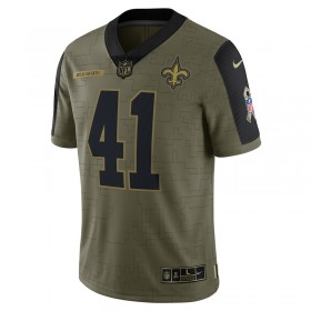New Orleans Saints Tröjor Alvin Kamara 41 Nike 2021 Salute to Service - Herr